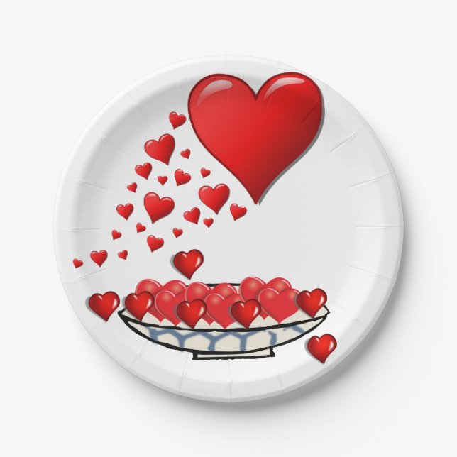 Assiettes En Carton Plaques en papier Fête des mères (Devant)