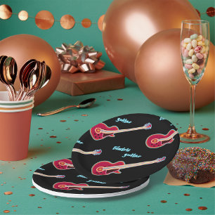 Assiettes En Carton Plaques en papier guitare électrique