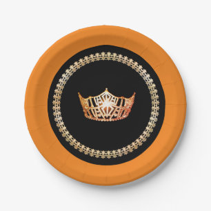 Assiettes En Carton Plaques en papier Miss America Red 7"