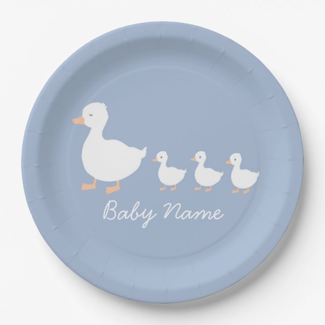 Assiettes En Carton Plaques en papier pour bébés personnalisées (Devant)