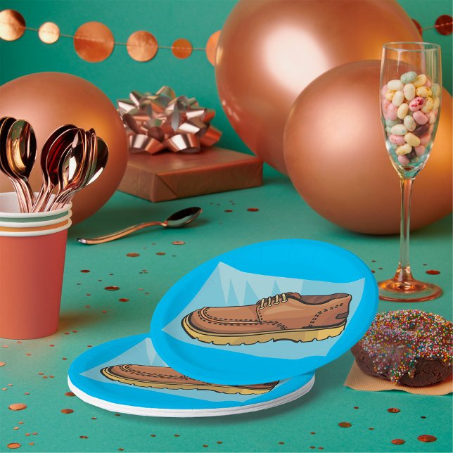 Assiettes En Carton Plaques en papier pour chaussures Brown (Créateur téléchargé)