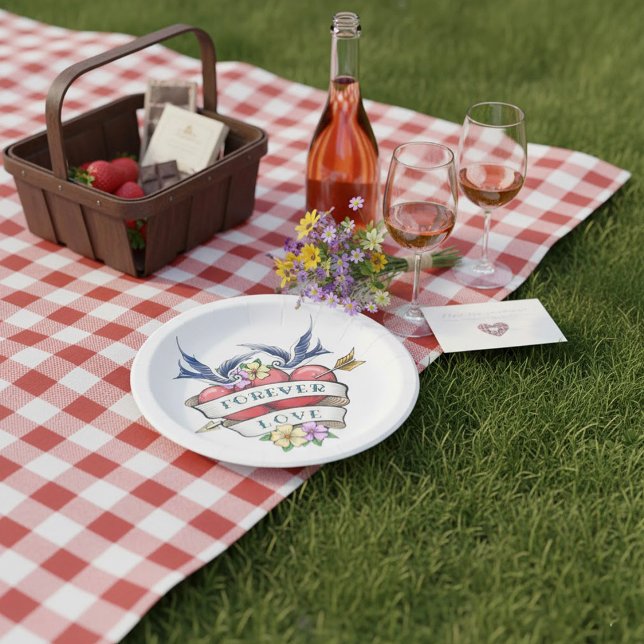 Assiettes En Carton Plaques en papier pour l'amour perpétuel (Créateur téléchargé)