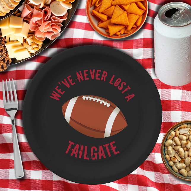 Assiettes En Carton Plaques en papier pour le football (Football Tailgating Paper Plates)