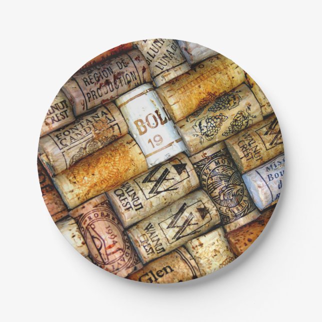 Assiettes En Carton Plaques en papier pour les amateurs de vin (Devant)