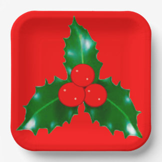 Assiettes En Carton Plaques en papier rouge creux