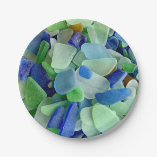 Assiettes En Carton Plaques en papier Seaglass