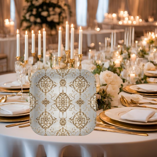 Assiettes En Carton Plaques en papier sophistiquées (Créateur téléchargé)