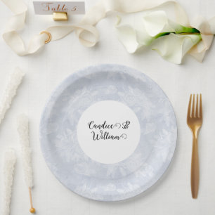 Assiettes En Carton Plaques jetables Dusty Blue Chalk