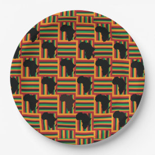 Assiettes En Carton Plaques Kente