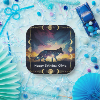 Assiettes En Carton Plaques Magique Fox Party