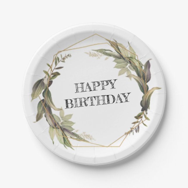 Assiettes En Carton Plaques Papier Anniversaire Partie Fournitures jet (Devant)
