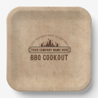 Assiettes En Carton Plaques papier BBQ personnalisées de l'entreprise