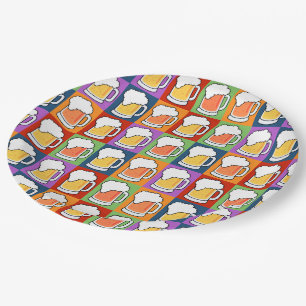 Assiettes En Carton Plaques papier BEER Pop Art