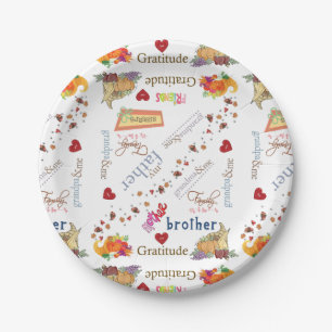 Assiettes En Carton Plaques papier Bon thanksgiving Bless Our Home