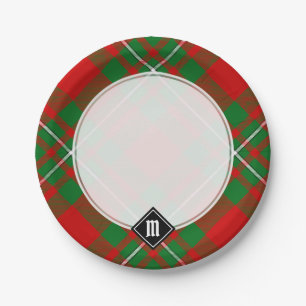 Assiettes En Carton Plaques Papier Clan Gregor Tartan