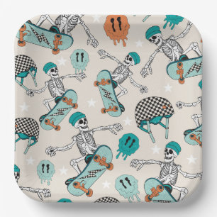 Assiettes En Carton Plaques papier cool Dude Skater
