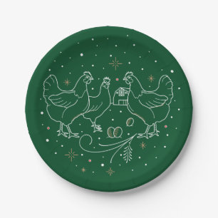 Assiettes En Carton Plaques papier de 7 po pour le troisième jour de