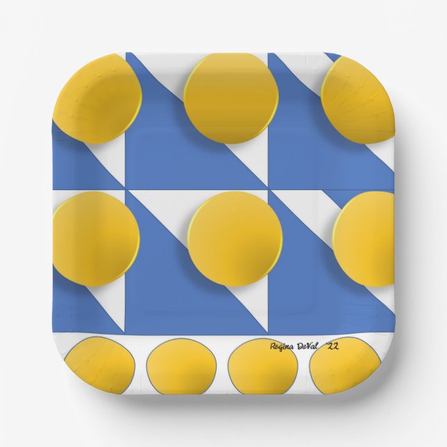 Assiettes En Carton Plaques papier de DeVal  (Recto)