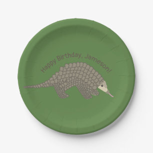 Assiettes En Carton Plaques Papier de fête d'anniversaire de Pangolin