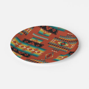 Assiettes En Carton Plaques papier de la fête motif du Sud-Ouest