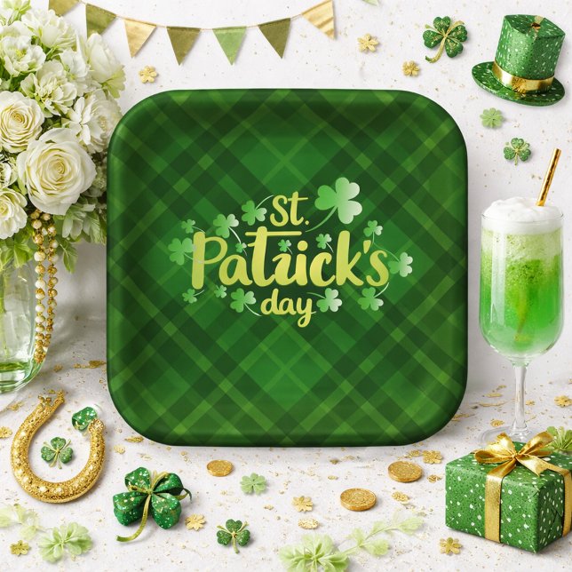 Assiettes En Carton Plaques papier de la Saint Patrick (Créateur téléchargé)