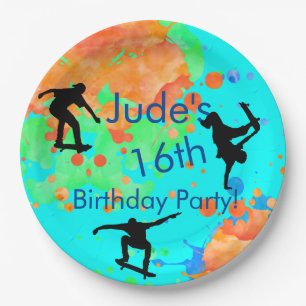 Assiettes En Carton Plaques papier de table d'anniversaire