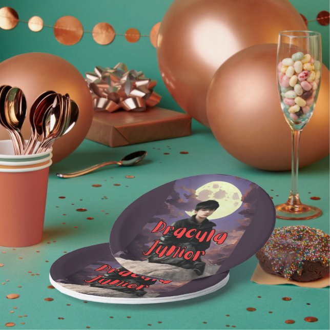 Assiettes En Carton Plaques Papier Dracula Junior (Multi)