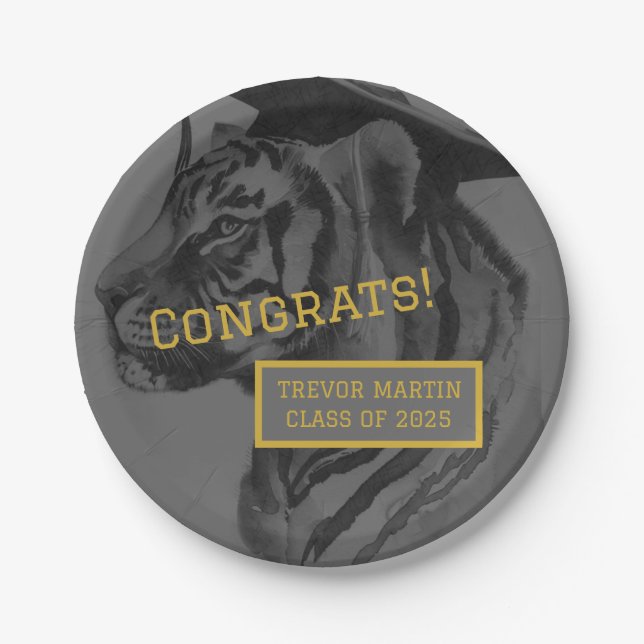 Assiettes En Carton Plaques papier du groupe de diplômés (Devant)