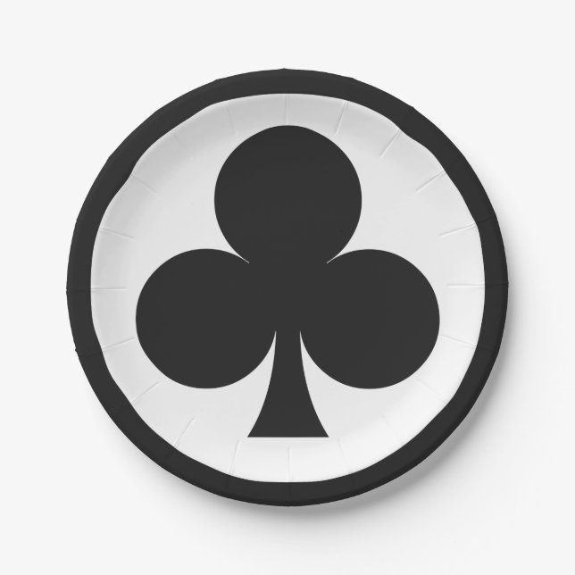 Assiettes En Carton Plaques papier du lecteur de carte - Club (Devant)