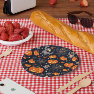 Assiettes En Carton Plaques papier Halloween