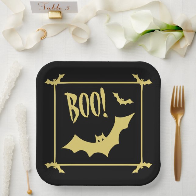 Assiettes En Carton Plaques papier Halloween par la poète Adiela Akoo (Mariage)