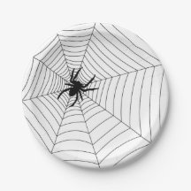 Plaques papier - Halloween Party Spiderweb