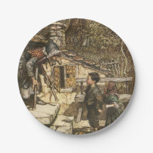 Plaques papier Hansel & Gretel - Illustration clas