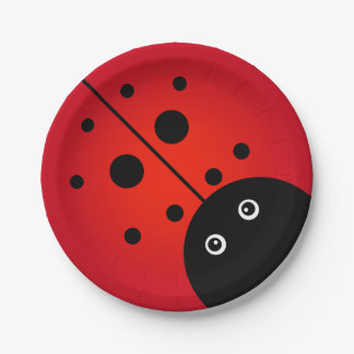Assiettes En Carton Plaques papier KiniArt Ladybug