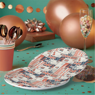 Assiettes En Carton Plaques Papier London Post