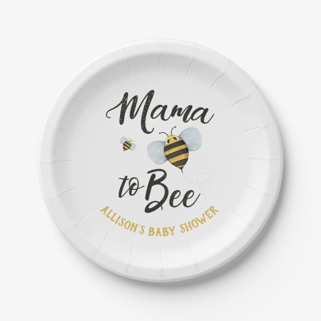 Assiettes En Carton Plaques papier Mama to BEE (Devant)