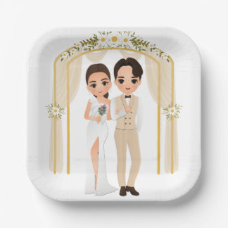Assiettes En Carton Plaques papier mariages 2