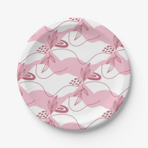 Assiettes En Carton Plaques papier Motif minimalistes