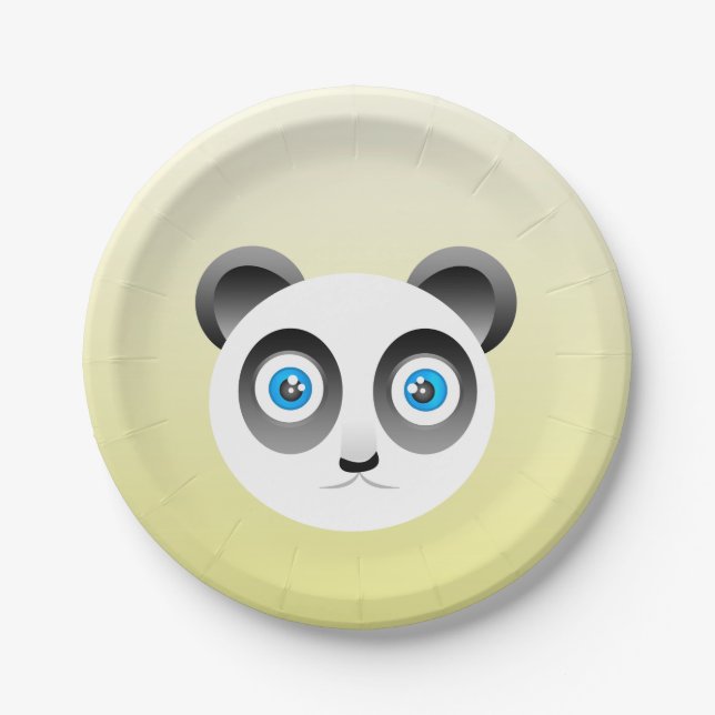 Assiettes En Carton Plaques Papier Panda (Devant)
