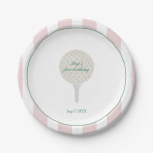Assiettes En Carton Plaques Papier Pink Golf Park