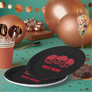 Assiettes En Carton Plaques papier pour Halloween effrayant personnali