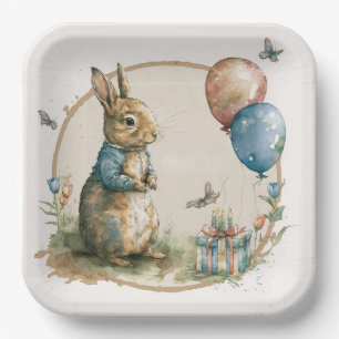 Assiettes En Carton Plaques papier Rabbit Peter