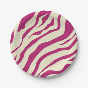Assiettes En Carton Plaques papier S.K. Zebra Fever