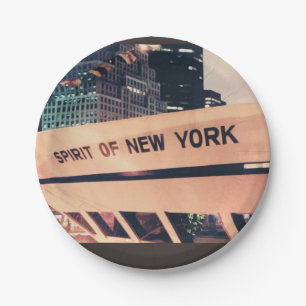 Assiettes En Carton Plaques papier Spirit of New York