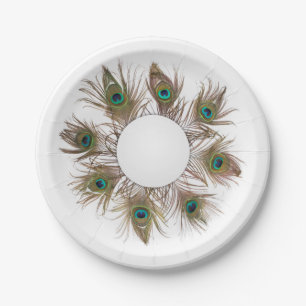 Assiettes En Carton Plaques Peacock Plaque de papier