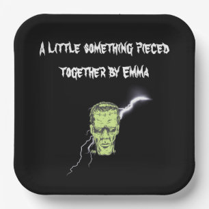 Assiettes En Carton Plaques personnalisées, Frankenstein Halloween