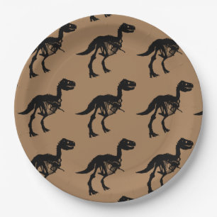 Assiettes En Carton Plaques spéciales unique dinosaure squelette de fê