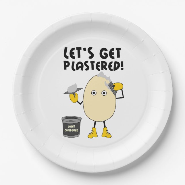 Assiettes En Carton Plasteriser (Devant)