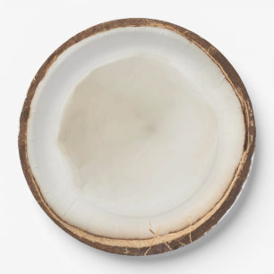 Assiettes En Carton Plate de noix de coco