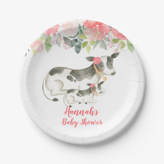 Assiettes En Carton Plate de papier Baby shower pour les tourbières fl